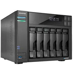 Servidor NAS Asustor Lockerstor6 AS6706T V2 Intel Celeron 2.0GHz 8GB RAM 6 Baias HDMI USB 3.2 LAN