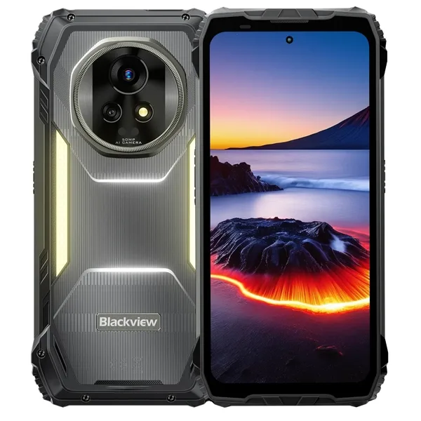 Celular Blackview Xplore 2 Projector 256GB 12GB RAM 6.73" NFC Dual SIM 50MP Preto Amarelo