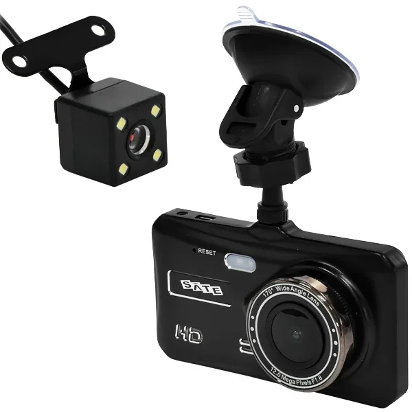 Câmera Automotiva Satellite A-DVR052 com Tela de 4" Preta