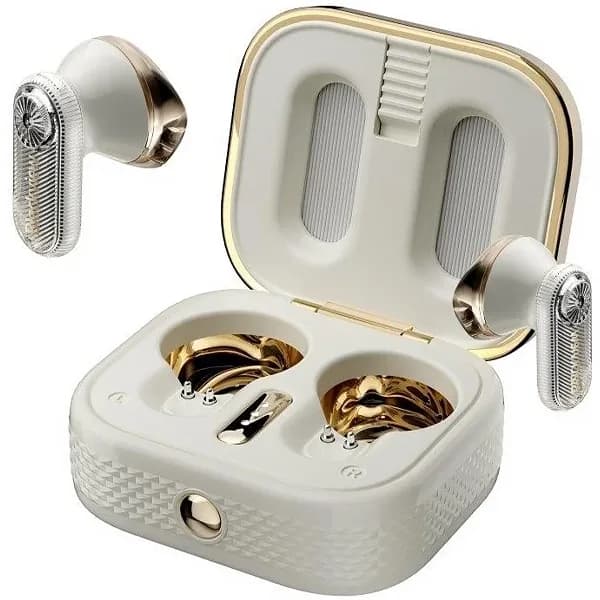 Fone de Ouvido sem Fio Blackview Airbuds K2 - Branco Dourado