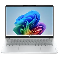 Notebook HP OmniBook 3 AI 14-HZ0005DX Snapdragon X X1-26-100 16GB RAM 512GB SSD 14" 2K Touch Prata