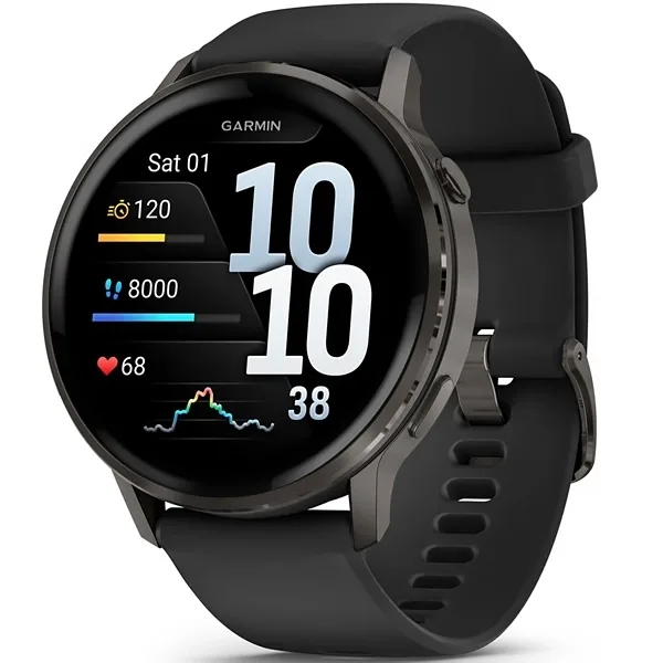 Relógio Garmin Venu 4 010-03014 45MM com GPS WI-FI - Preto