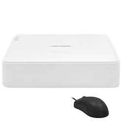 DVR Hikvision IDS-7116HQHI-M1/S Turbo HD 7100S 16CH Vigilância com HDMI, VGA, USB - Branco + Mouse