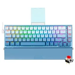 Teclado Gamer Redragon K641B-BW-RGB Shaco Mecânico USB RGB Red Inglês Azul