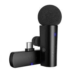 Microfone Fifine M6 Wireless para Smartphones - Preto