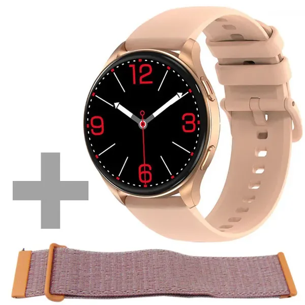 Relógio Blackview X20 com Bluetooth - Dourado Rosa + Pulseira