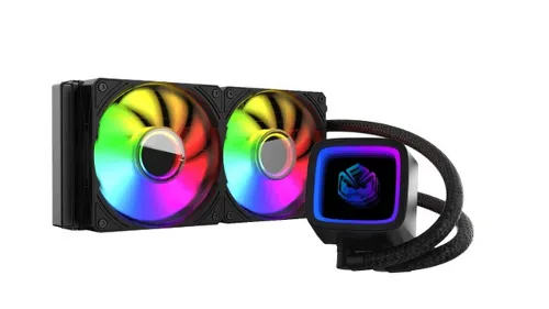 Pcyes Water Cooler 240MM Argb Tundra Black Vulcan