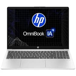 Notebook HP OmniBook 3 AI 15-FN0505NR AMD Ryzen AI 5 340 16GB RAM 512GB SSD 15.6" Full HD Touch Prata