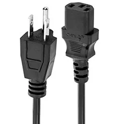 Cabo de Força para Fonte e Gabinete - 1.8m (10amp)