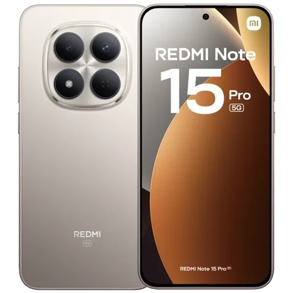 Celular Xiaomi Redmi Note 15 Pro 5G Dual SIM 512GB 12GB RAM 6.83" 200+8MP 20MP Titanium Color