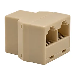 Adaptador Extender / Duplo RJ-45 Bege