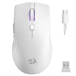 Mouse Gamer Redragon M618W-LIT Azzmach Wireless / Bluetooth - Branco