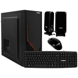 Gabinete Satellite K707 com Fonte 200W, Mouse, Speaker e Teclado Espanhol Preto