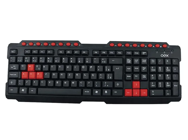 Oex Teclado Gamer Action TC200 Preto/vermelho USB 48.5839