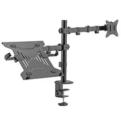Suporte de Monitor Kolke KVS-599 (tv 17" a 32" 9k) / (nb 10" a 15.6" 4k) - Preto