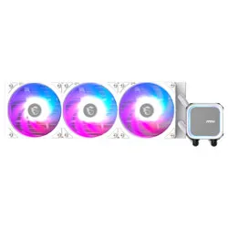 Water Cooler para Processador MSI Mag Coreliquid A13 360 White Intel 1150-1851 AMD AM5-AM4 Argb 360MM - Branco
