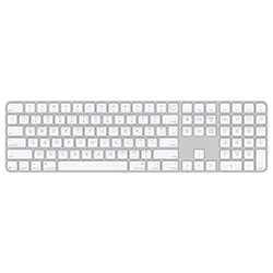 Teclado Apple Magic Keyboard MXK73LL/A Wireless com Touch ID Numérico Inglês Branco/Prata
