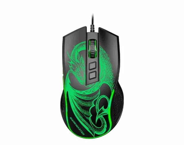 K-mex Mouse Gamer Dragao 6400DPI USB RGB Preto