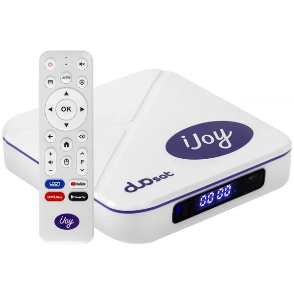 Receptor Fta Duosat Ijoy 4k Ultra HD Iptv com WI-FI - Branco