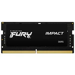 Memória Kingston Fury Impact DDR5 16GB 6400MHz para Notebook Preto KF564S38IB-16