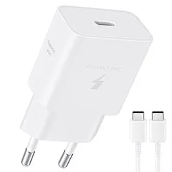 Carregador Tomada Samsung EP-T1510XWEGWW Usb-c / 15W - Branco + Cabo Usb-c