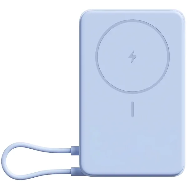 Carregador Portátil Xiaomi Magnetic Power Bank WPB1007Z 10.000 mAh Wireless 2 USB-C Azul