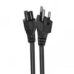 Cabo de Força para Notebook Tripolar Padrão Brasil / 1.80m - Preto