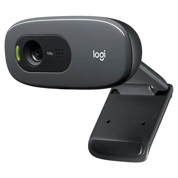 Webcam Logitech C270 USB - Cinza Preta