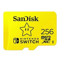 Cartão de Memória Micro Sd Sandisk Nintendo Switch Super Mario 256GB -