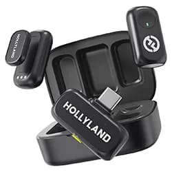 Microfone Hollyland Lark A1 Duo Lavalier Wireless / Usb-c - Space Cinza