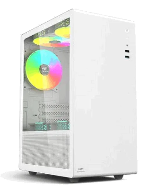 C3 Tech Gabinete Gamer Branco C/3 Fans LED MT-G200WH