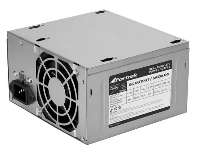 Fortrek Fonte ATX 200W Reais SATA PWS-2003 S/cabo Box 62849