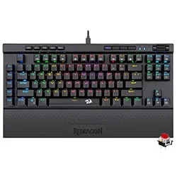 Teclado Gamer Redragon K587RGB-PRO Magic-Wand Pro Wireless RGB Red Inglês Preto