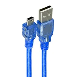 Microfins Cabo Adaptador Mini USB para USB Macho V5 -