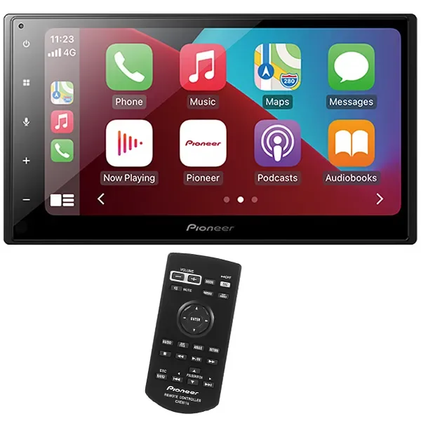 Multimídia Receiver Pioneer DMH-A4450BT de 6.8" com USB Bluetooth Rádio - Preto