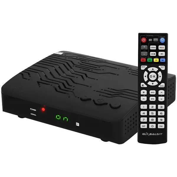 Receptor Globalsat Gs130 Full HD com WI-FI - Preto