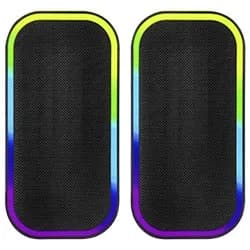 Caixa de Som Satellite AS-92007B Gaming RGB / Bluetooth / USB / Aux - Preto
