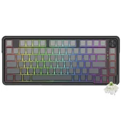 Teclado Gamer Redragon K673SP-RGB-PRO Ucal Pro Wireless RGB Mint Inglês Preto/Cinza