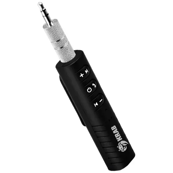 Adaptador Receptor de Áudio Krab KBRABT10 Bluetooth - Negro