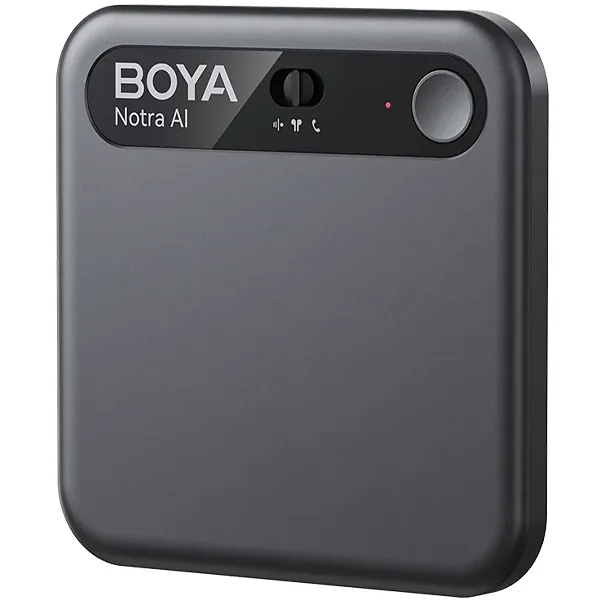 Gravador de Voz Boya Notra AI Note Taker de 64GB com Bluetooth - Preto