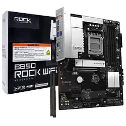 Placa Mãe Asrock B850 Rock WI-FI 7 Socket Am5 / DDR5