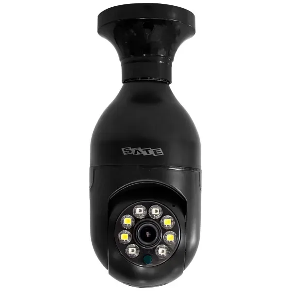 Câmera IP Satellite A-cam031 com WI-FI e Microfone - Preta