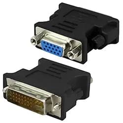 Adaptador Conversor Dual Link Dvi-i 24 + 5 / VGA - Preto