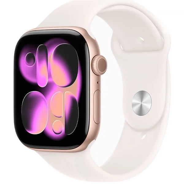 Apple Watch Series 11 46mm GPS Rose Gold Aluminum Light Blush Sport MEV64LW A3333