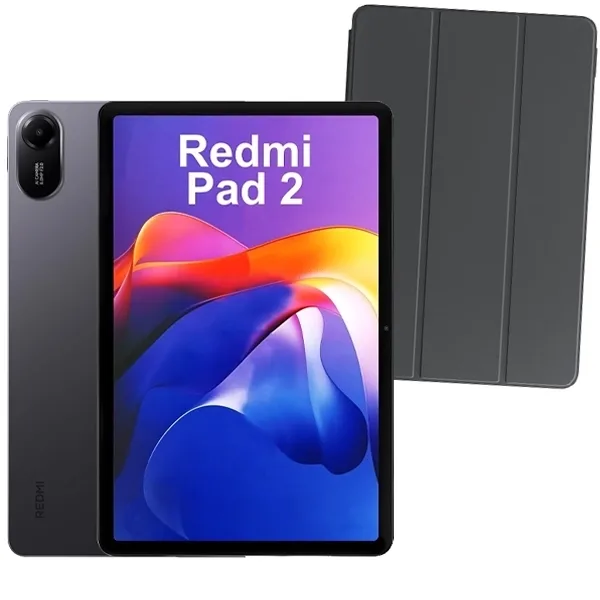 Tablet Xiaomi Redmi Pad 2 Bundle 128GB 4GB RAM de 11" 8mp 5mp + Capinha Cinza