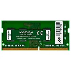Memória RAM para Notebook Macrovip DDR4 4GB 2666MHZ - MV26S19/4