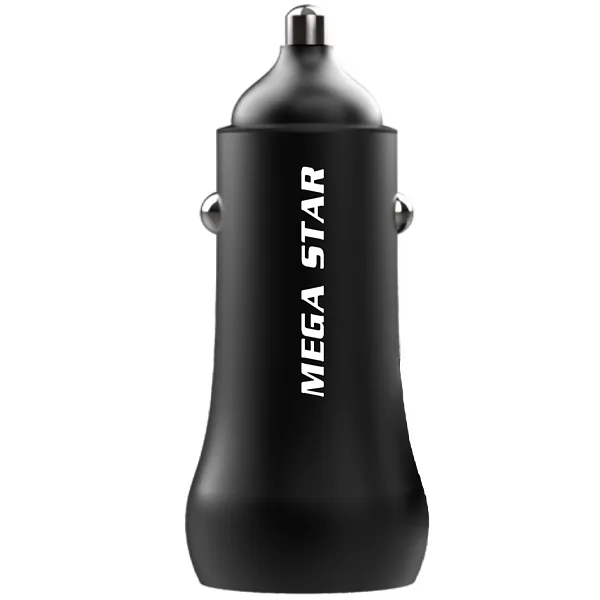 Carregador Veicular Megastar Ch222 USB Usb-c - Preto