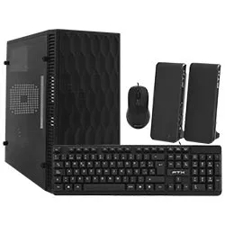 Gabinete Gamer Ftx FTXN14 500va / Mouse / Teclado Espanhol / Speaker - Preto