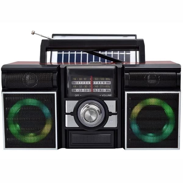 Rádio Portátil Megastar Rx1000btn com Sd USB Bluetooth - Marrom Preto