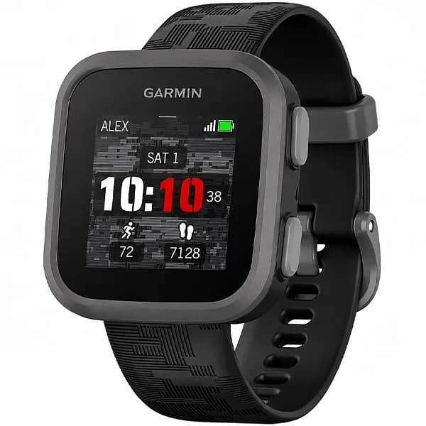 Relógio Garmin Bounce Kids 010-02448 com GPS Wi-fi- Cinza Preto